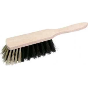 Smetáček ruční směs koňských a kravských žíní dřevěná násada 35 cm